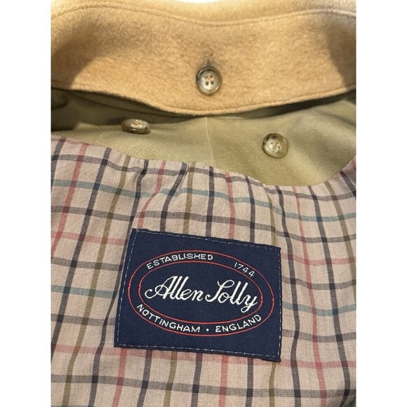 Vintage Allen Solly Men's Trench Rain Coat 100% Wool Lining Made in USA Size 40R - Picture 7 of 11